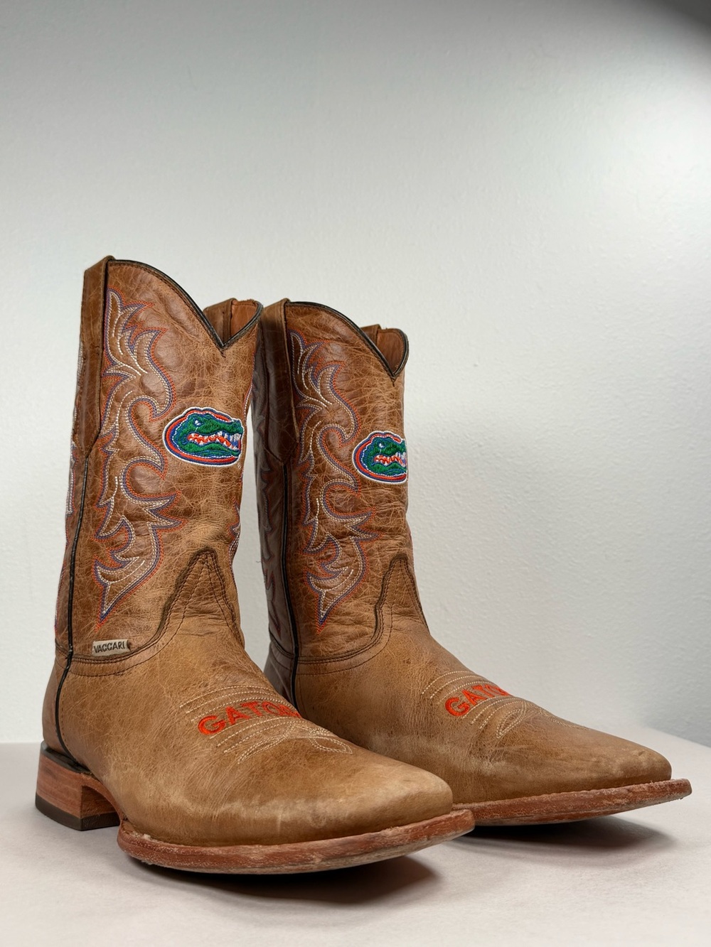 Vaccari Boots Men’s University of Florida Gators Cowboy Boots Size 9.5 D Gameday